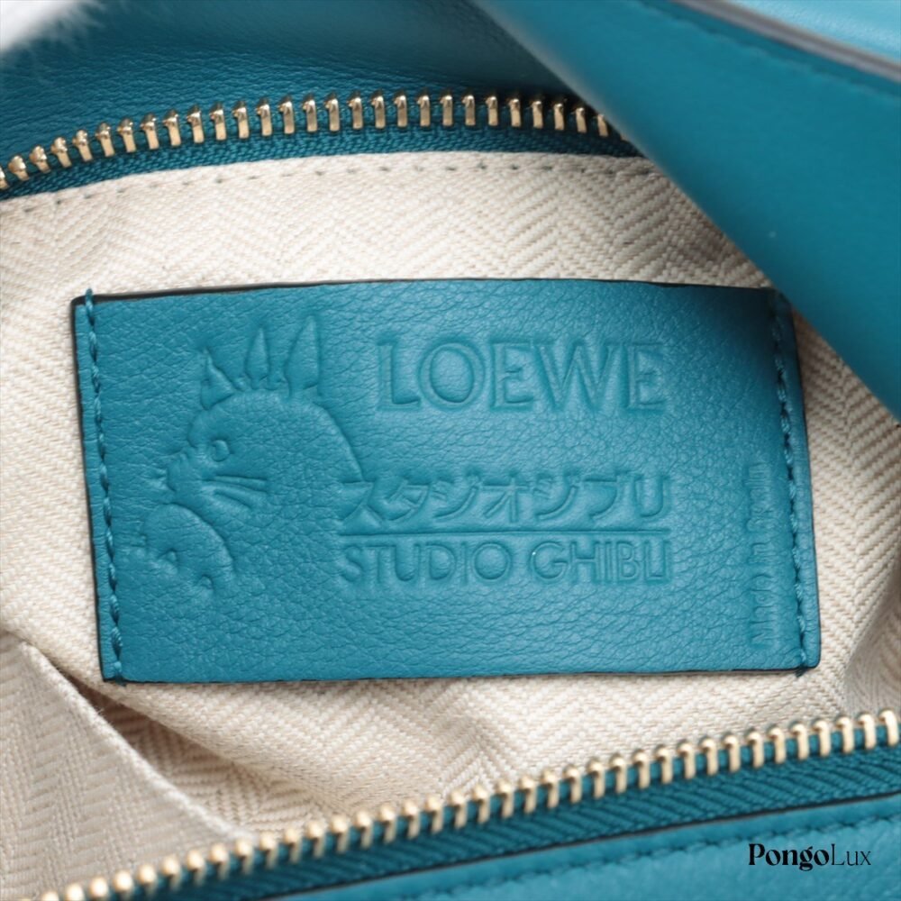 Loewe x Studio Ghibli Mini Calcifer Puzzle Bag Blue - Image 11