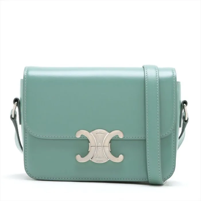 Celine 2020 Medium Triomphe Bag Green