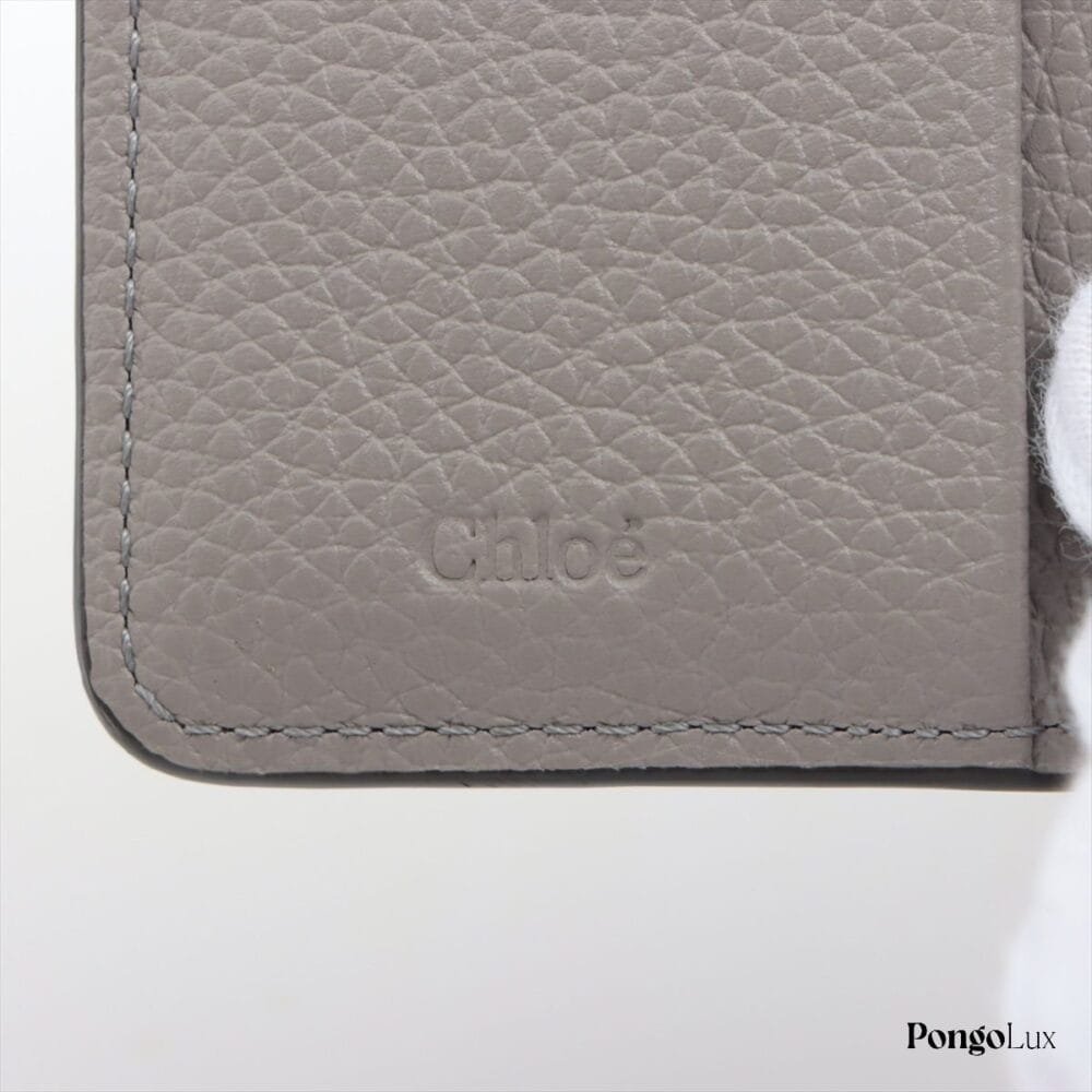 Chloe Leather Compact Wallet with Tags - Image 8