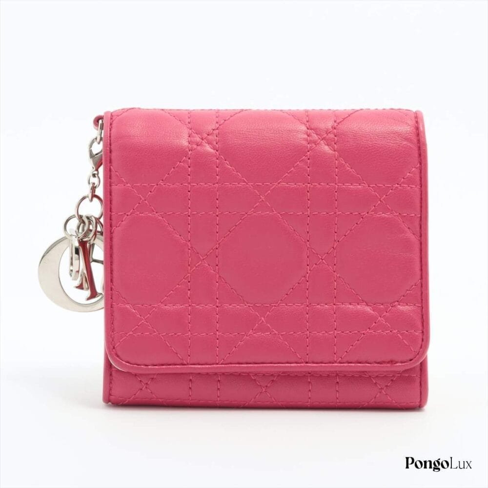 Christian Dior Leather Compact Wallet