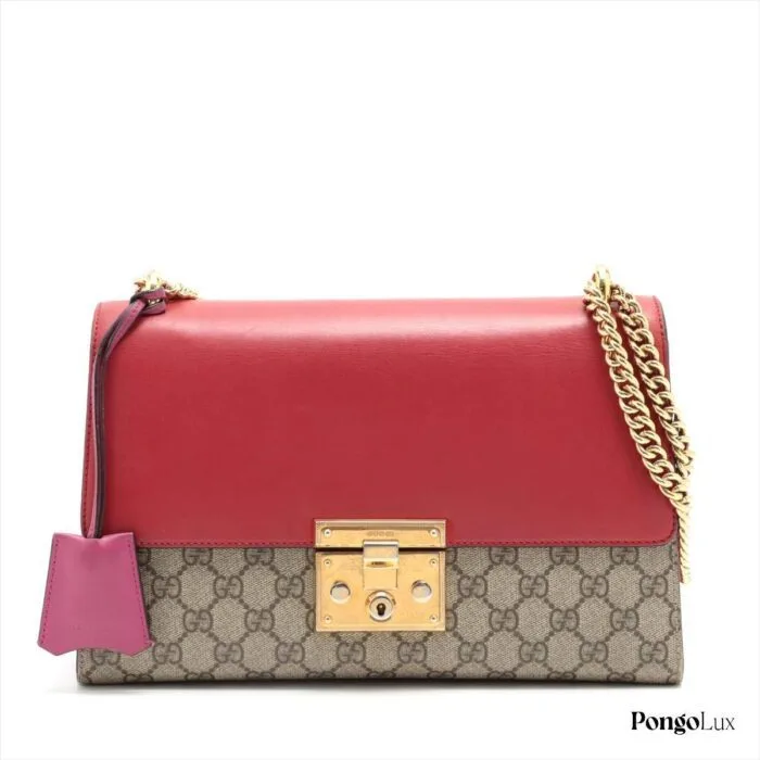 Gucci GG Supreme Padlock Shoulder Bag