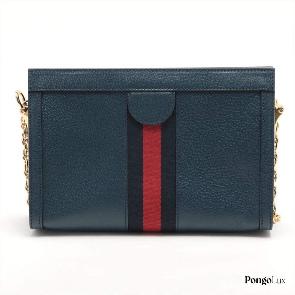 Gucci Ophidia Leather Chain shoulder bag Navy blue 503877 - Image 2