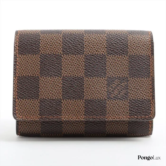 Louis Vuitton Damier Annveloop Cult de visite N62920 CA0025 Brown Card case