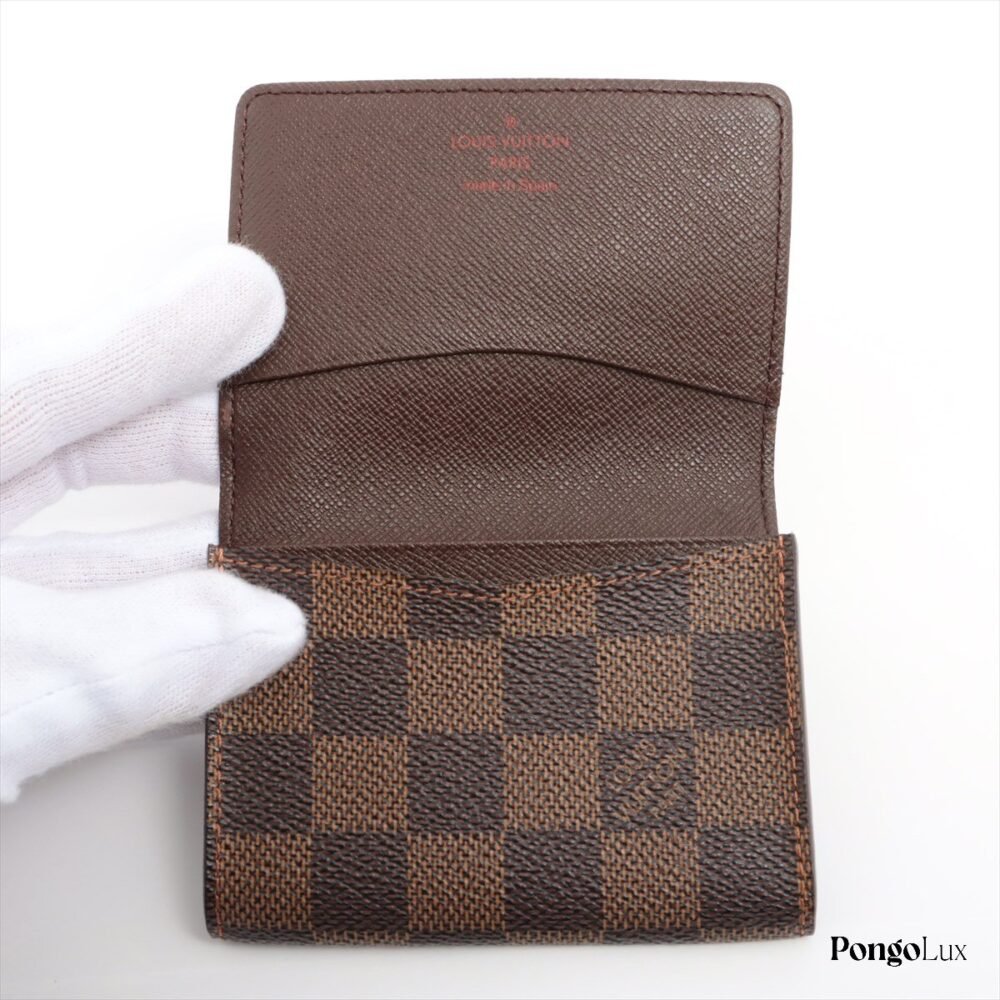 Louis Vuitton Damier Annveloop Cult de visite N62920 CA0025 Brown Card case - Image 4