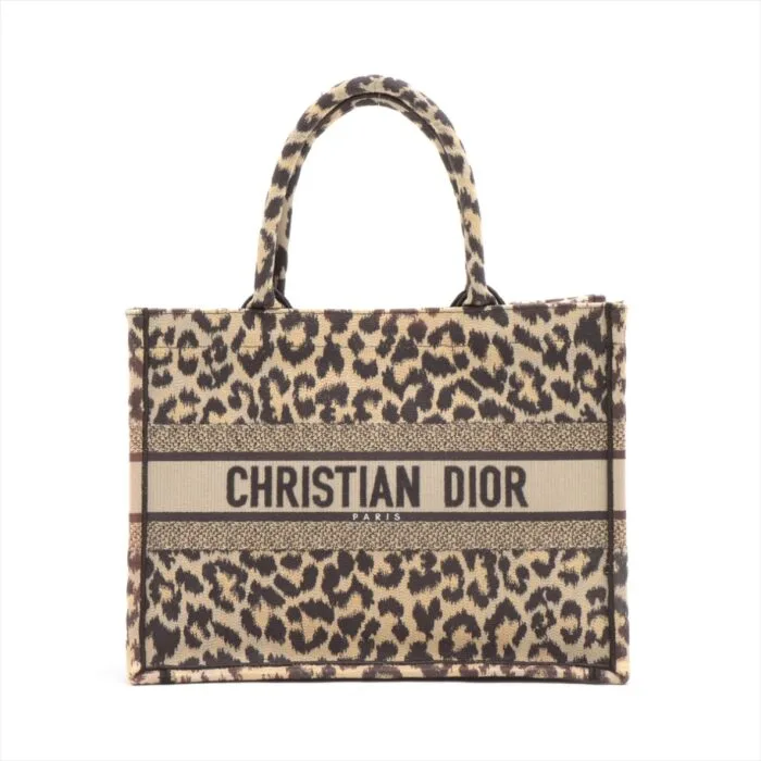 Christian Dior Book Tote canvass Tote bag Brown