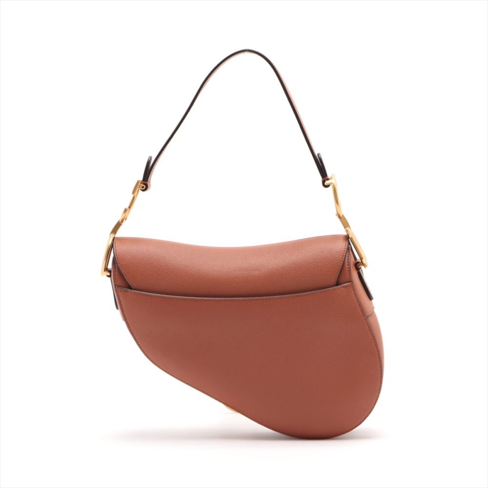 Christian Dior Medium Saddle Bag Calfskin Brown - Image 3