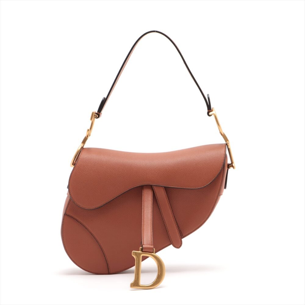 Christian Dior Medium Saddle Bag Calfskin Brown - Image 2