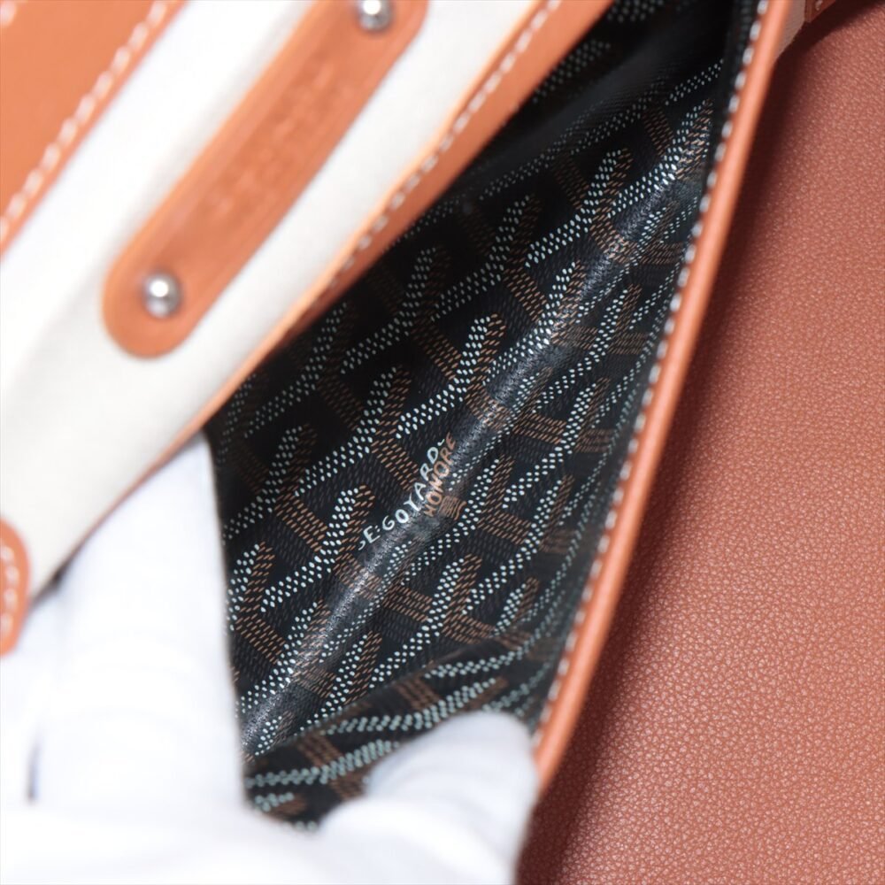 Goyard Saigon tote bag PVC & leather Hand bag - Image 8