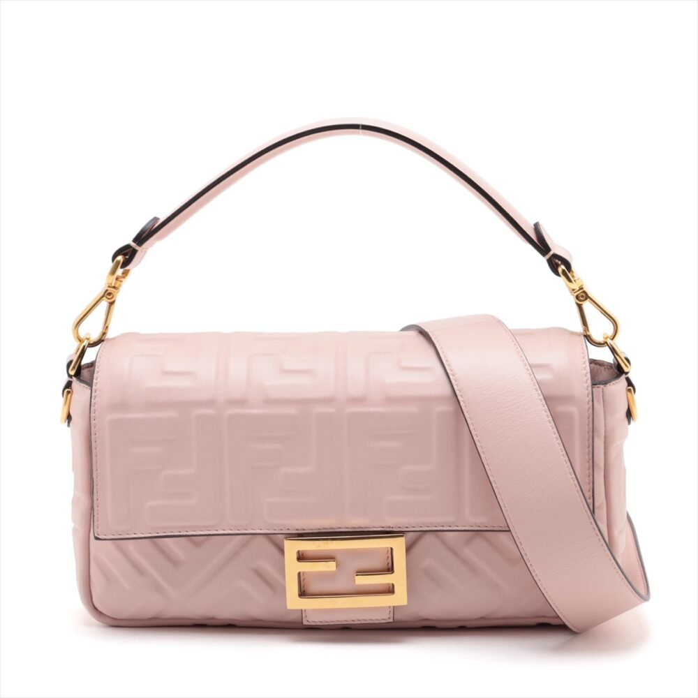 Fendi Baguette Pink Nappa Leather Bag