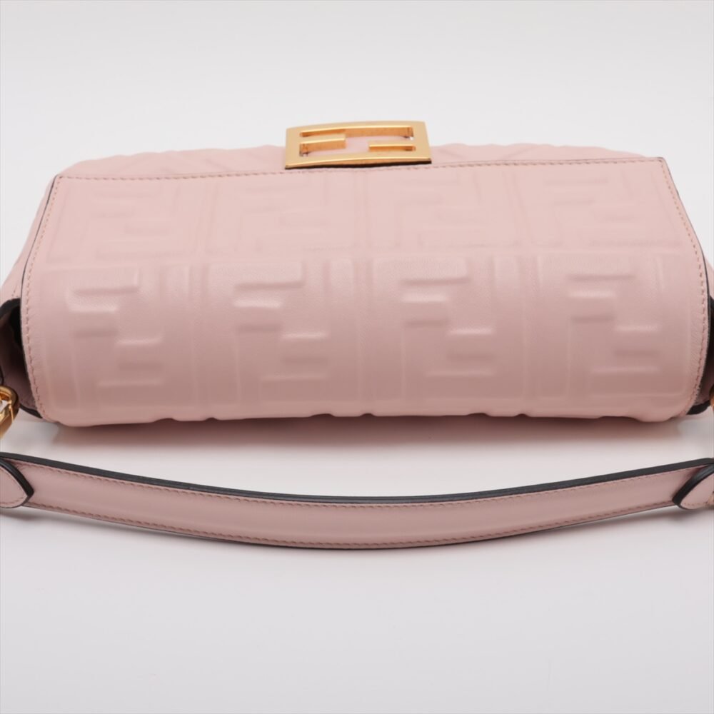 Fendi Baguette Pink Nappa Leather Bag - Image 5