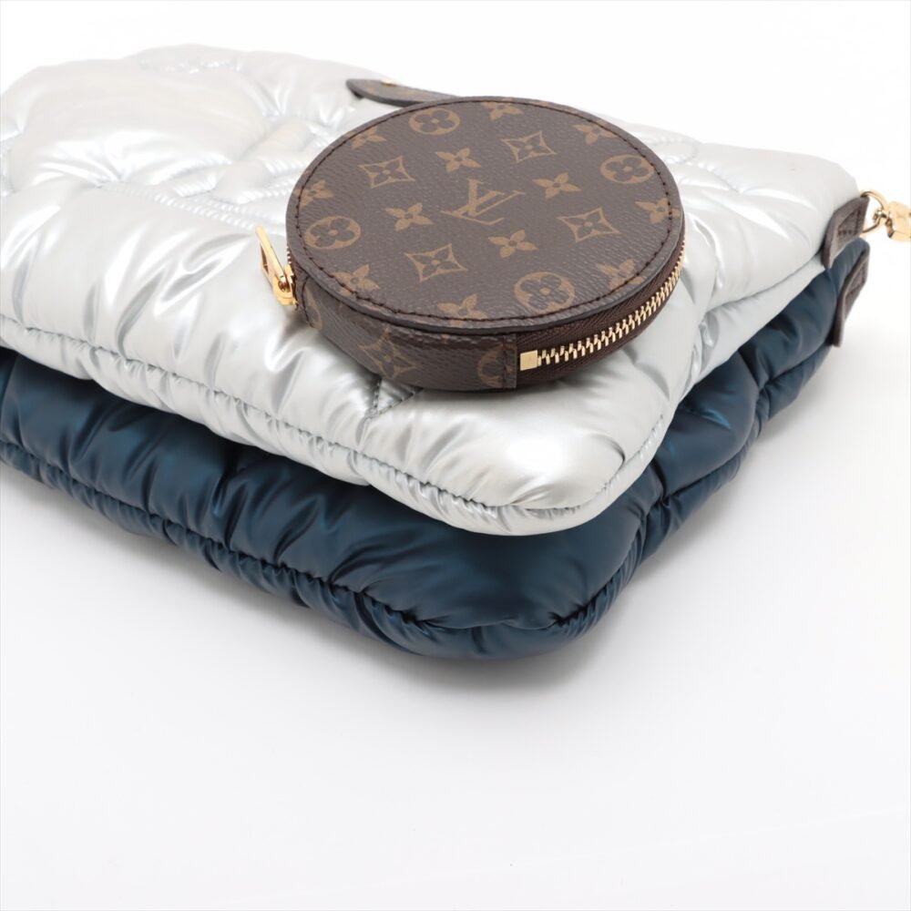 Louis Vuitton Econyl Monogram Pillow Maxi Multi Pochette Accessories Navy Silver - Image 3