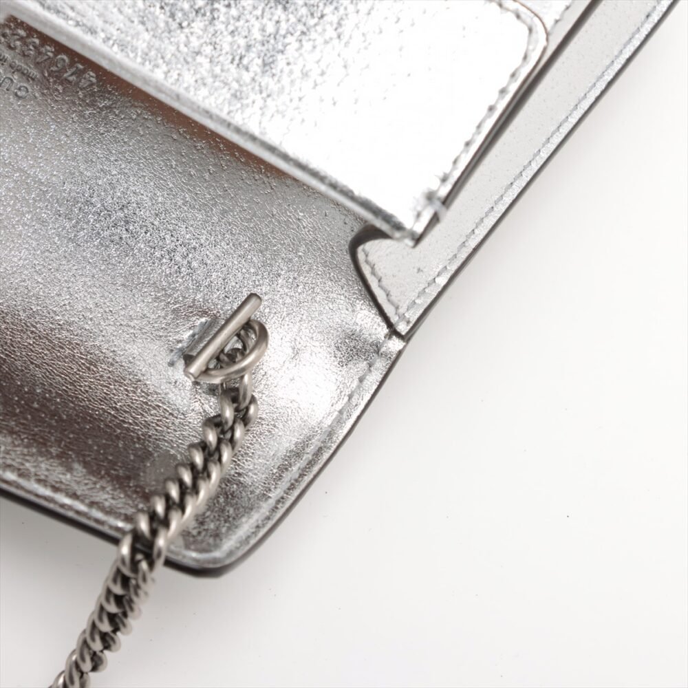 Gucci Mini Dionysus Shoulder Bag in Metallic Leather - Image 8