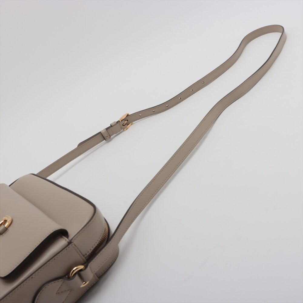 Gucci Horsebit Leather Shoulder bag Beige 645454 - Image 5