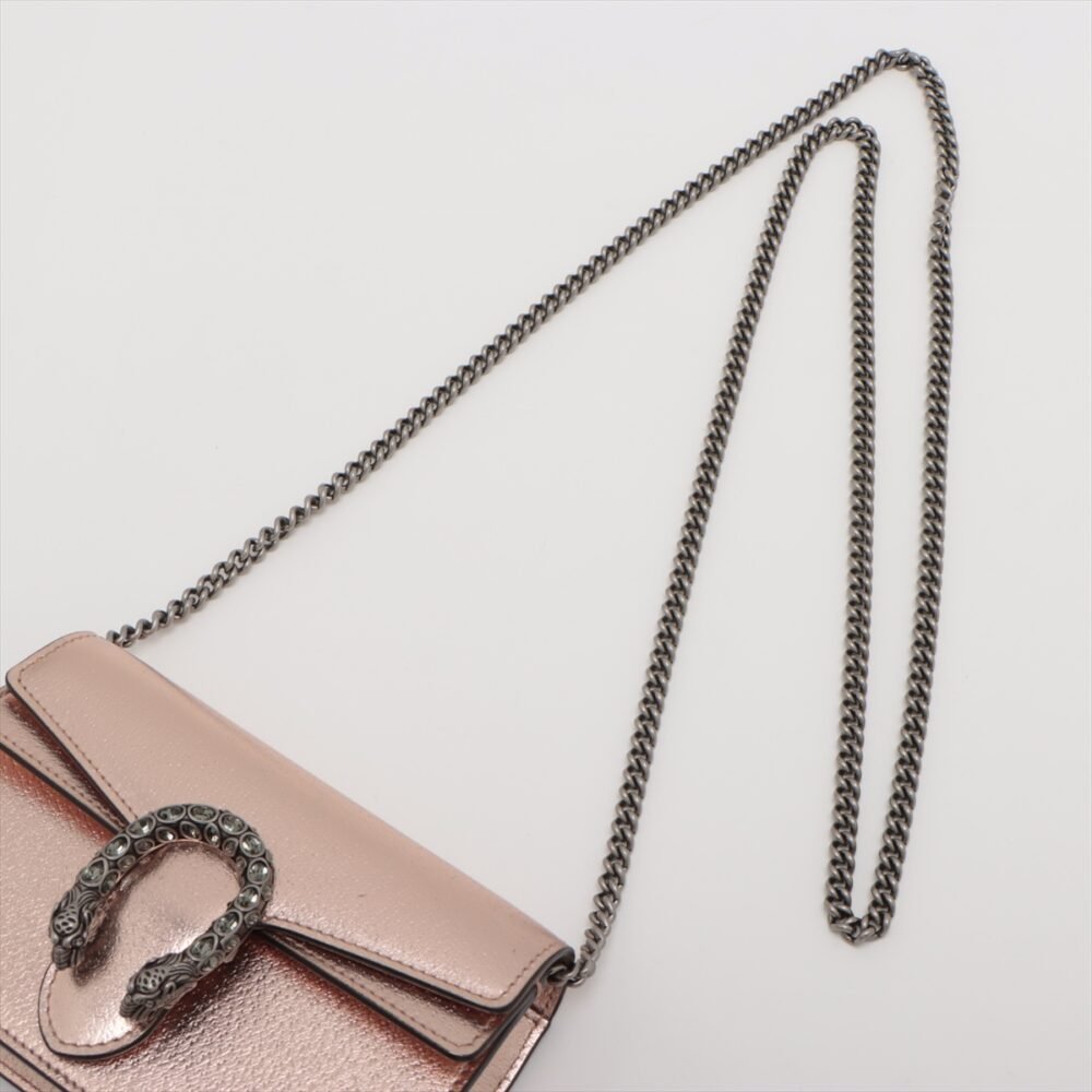 Gucci Dionysus Leather Chain Shoulder Bag Pink Gold 476432 - Image 5