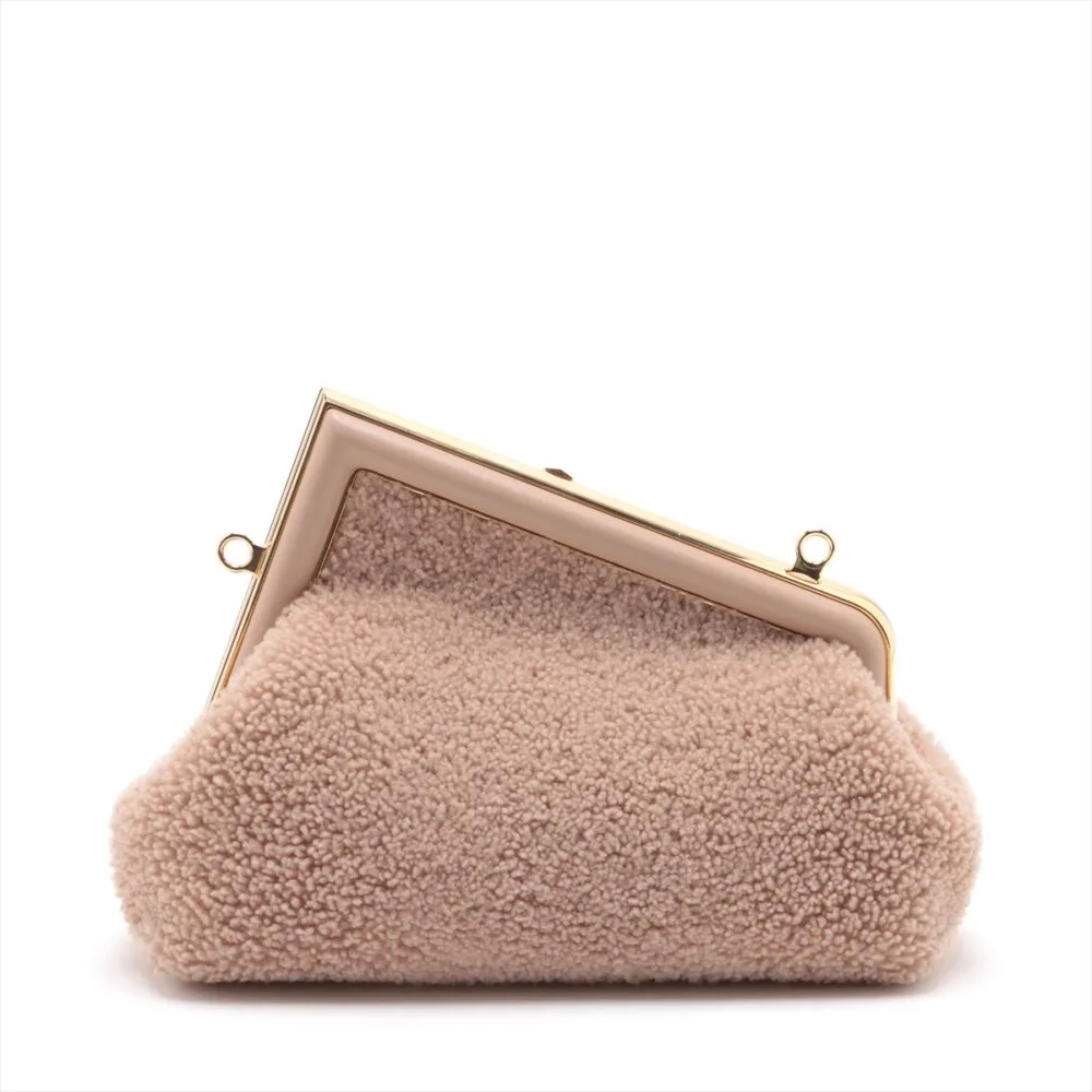 Fendi Shearling Small Fendi First Bag - Image 2