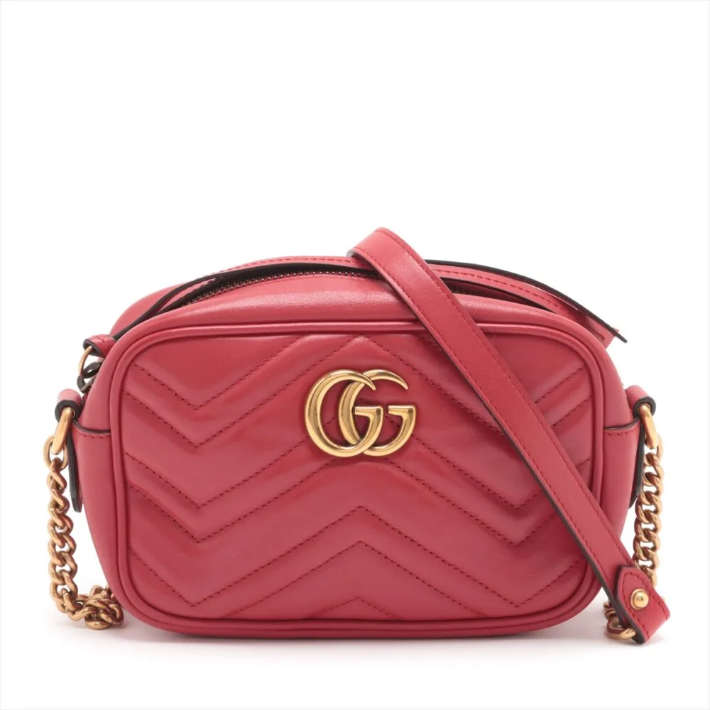Gucci GG Marmont Camera Bag Red 448065