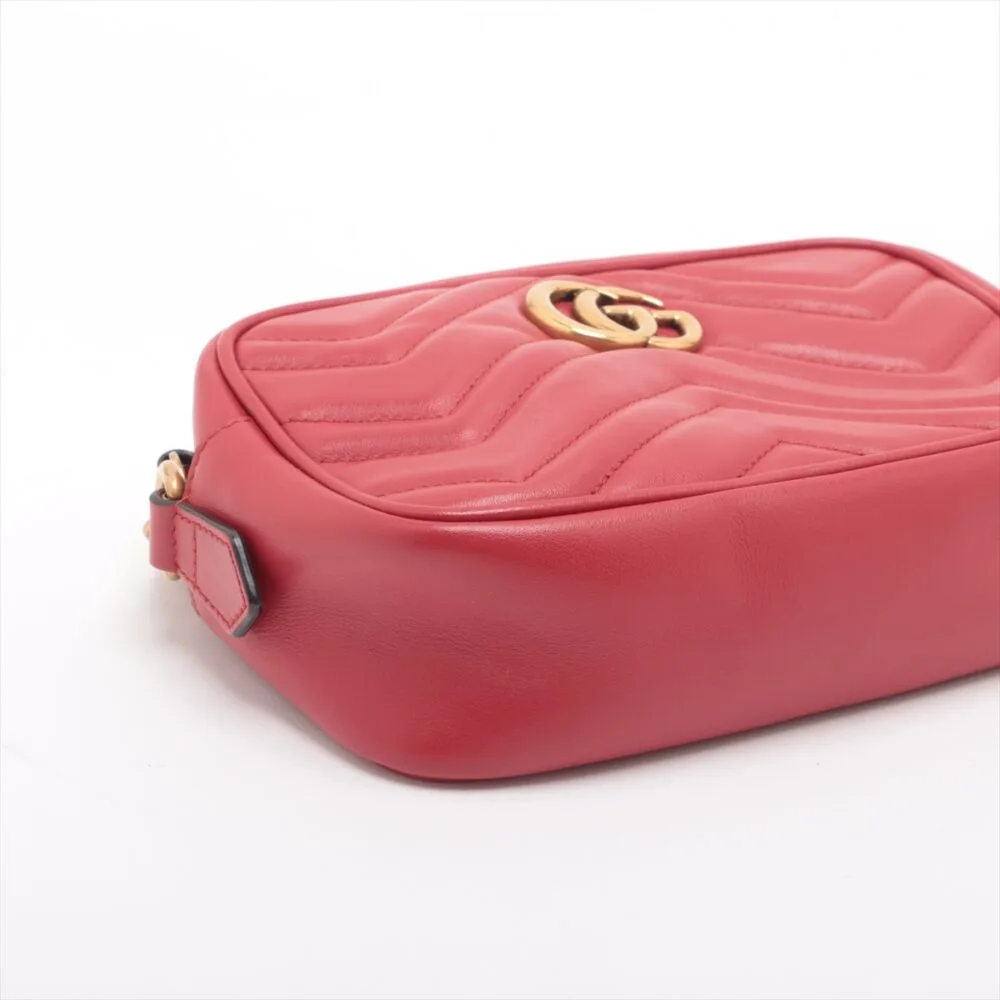 Gucci GG Marmont Camera Bag Red 448065 - Image 4