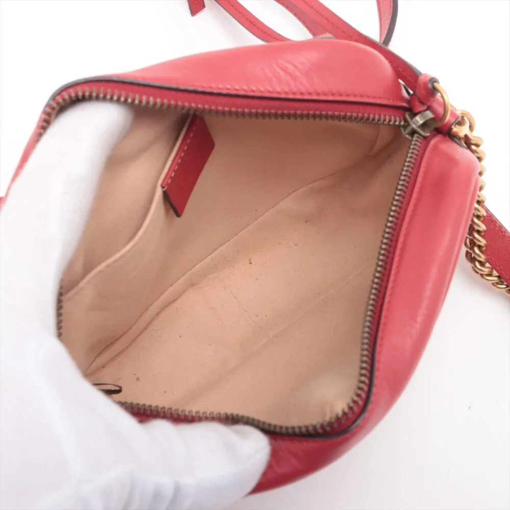 Gucci GG Marmont Camera Bag Red 448065 - Image 6