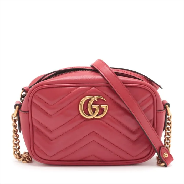 Gucci GG Marmont Camera Bag Red 448065