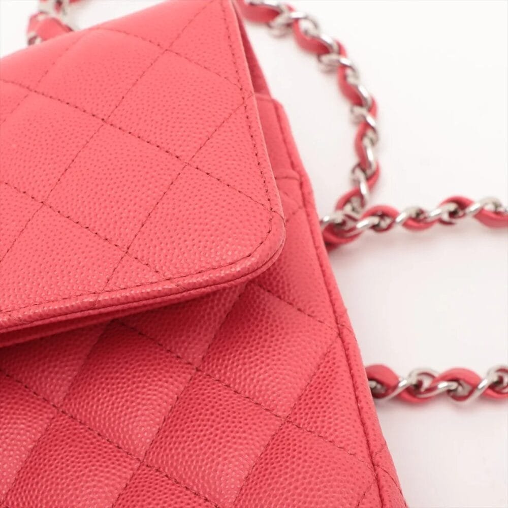 Chanel Classic Caviar Double Flap 25 Medium Red 25233437 25XXXXXX - Image 8