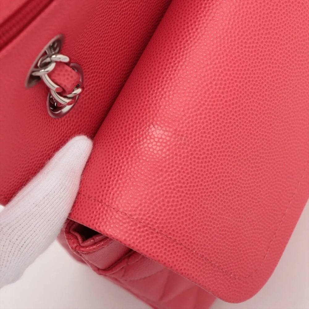 Chanel Classic Caviar Double Flap 25 Medium Red 25233437 25XXXXXX - Image 13