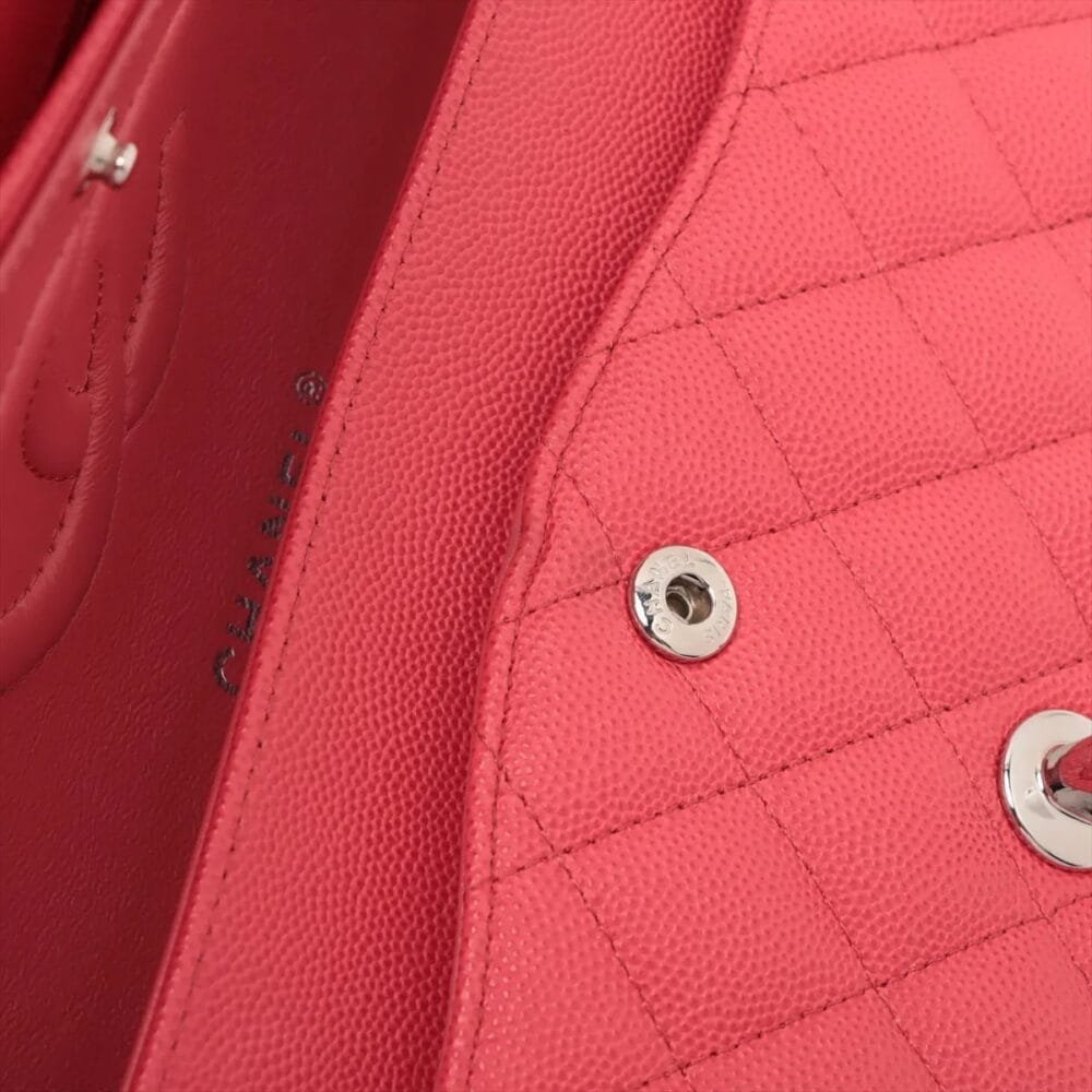 Chanel Classic Caviar Double Flap 25 Medium Red 25233437 25XXXXXX - Image 14