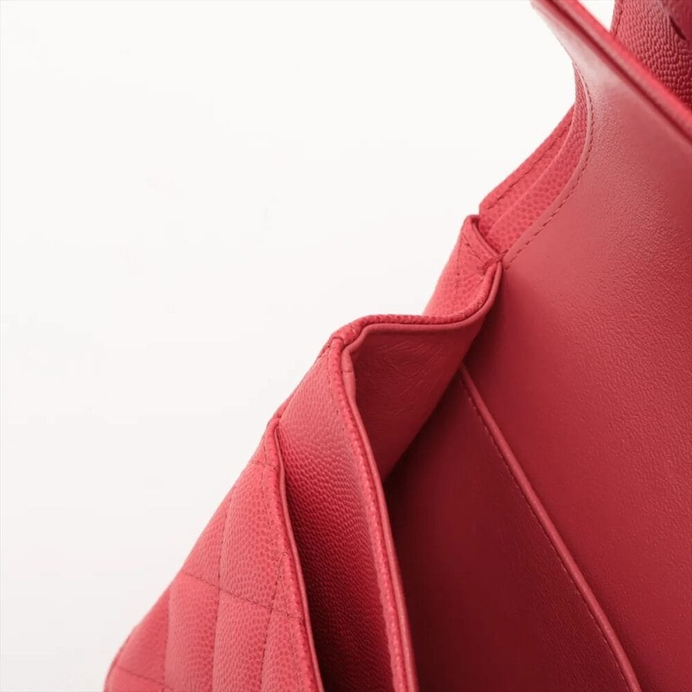 Chanel Classic Caviar Double Flap 25 Medium Red 25233437 25XXXXXX - Image 15
