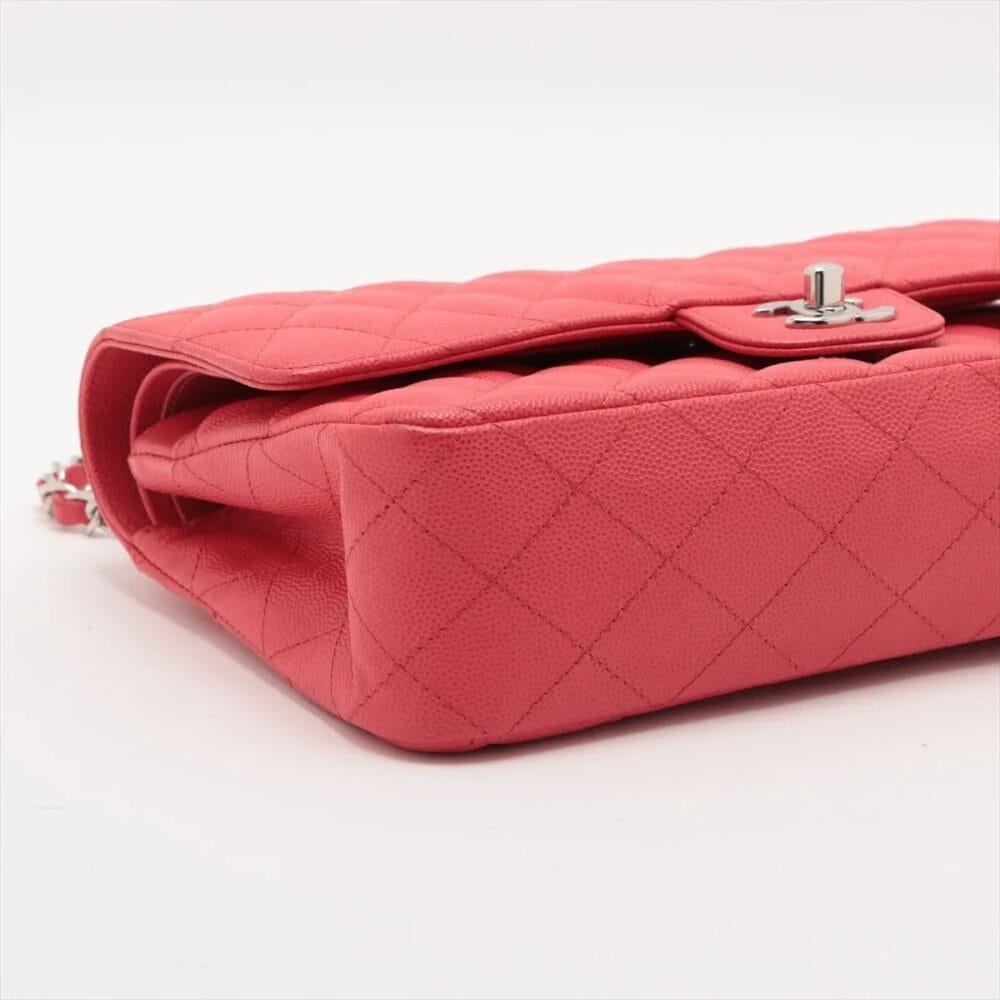 Chanel Classic Caviar Double Flap 25 Medium Red 25233437 25XXXXXX - Image 4