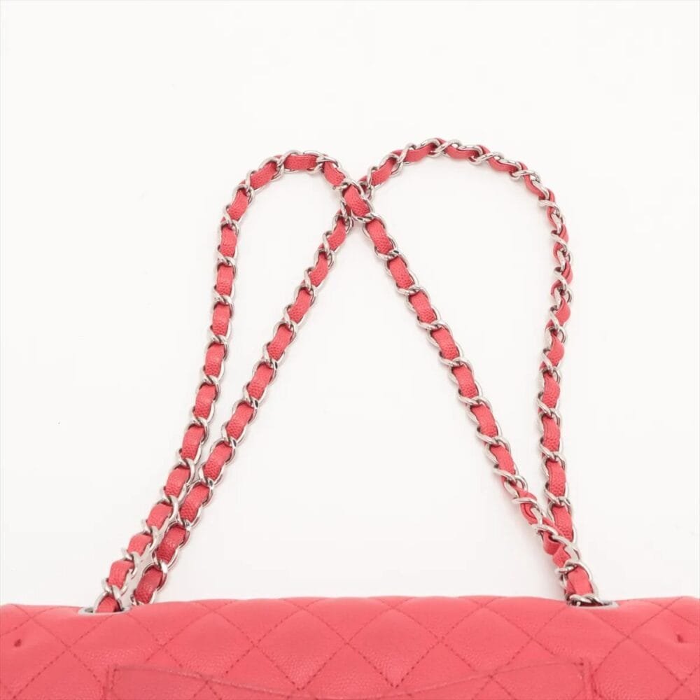 Chanel Classic Caviar Double Flap 25 Medium Red 25233437 25XXXXXX - Image 7