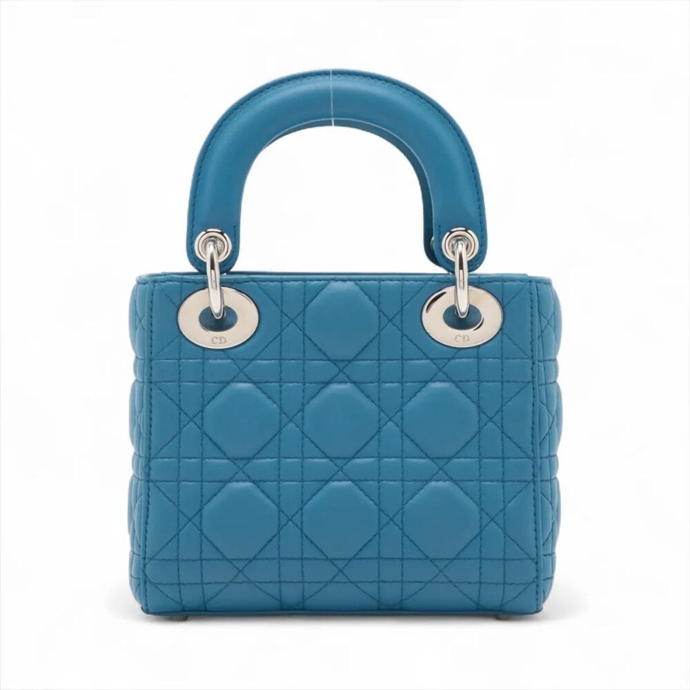 Christian Dior Cannage Lady Dior Mini Blue - Image 2