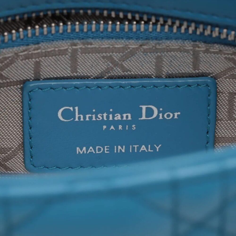 Christian Dior Cannage Lady Dior Mini Blue - Image 9